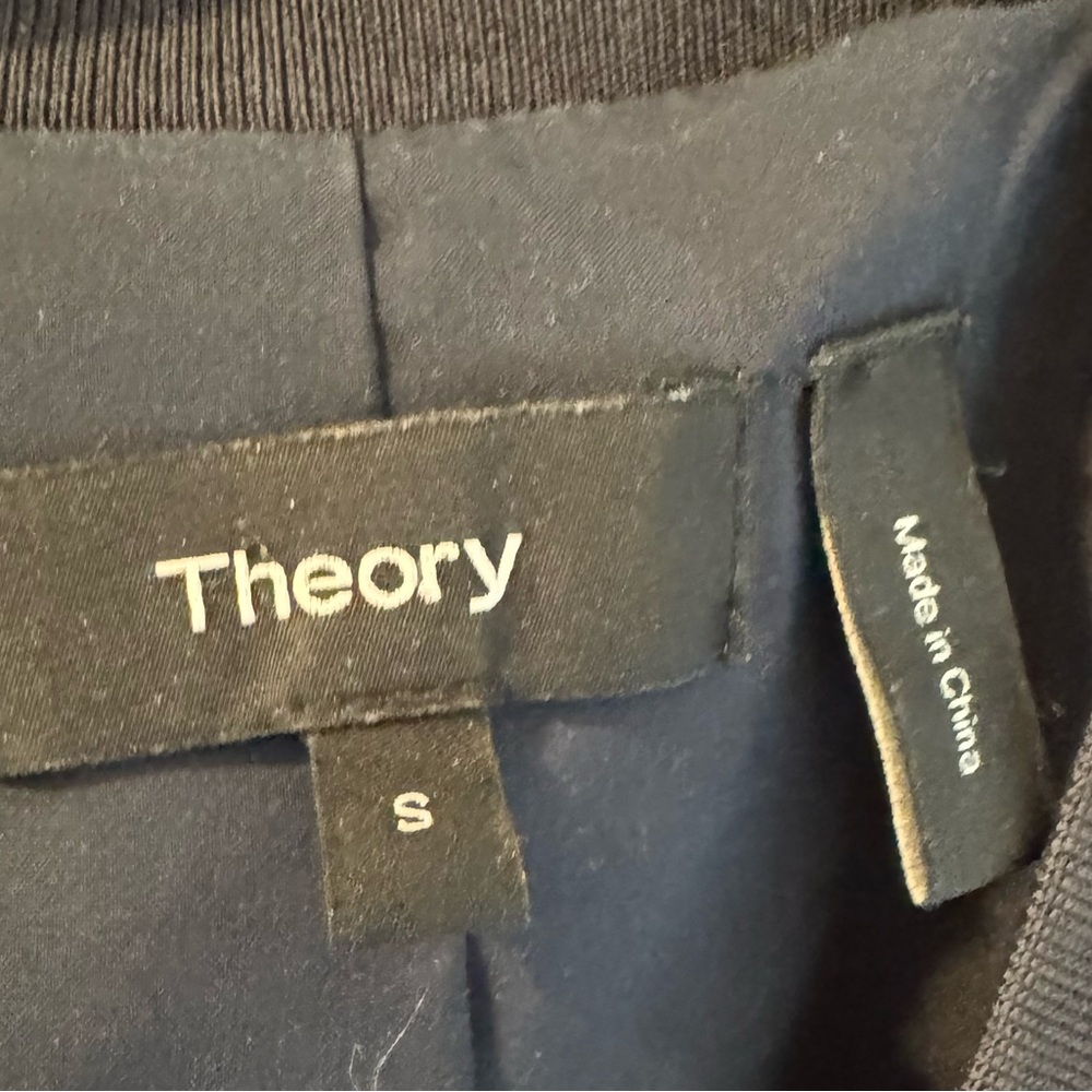 Theory Bomber Navy Blue Jacket | S - Picture 4 of 6